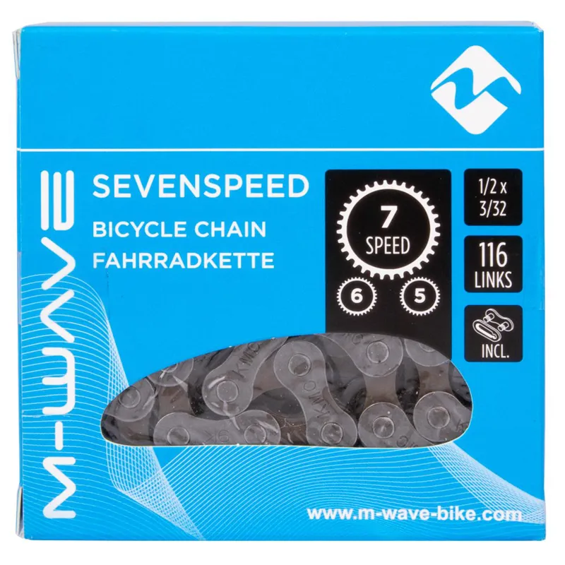 M-Wave 5/6/7 Speed Chain 116L Brown-1